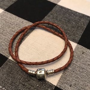 Pandora Brown Rope Braided Bracelet